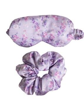 NWT Limited LoveShackFancy x Goody Sleep Mask & Scrunchie Set Hibiscus- HTF